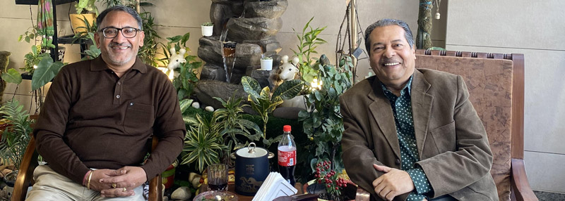 Had a great time interacting and having lunch at my home with Dr. Bhaskar Chatterjee, a former IAS officer, 1975 batch who served as Secretary to the Government of India