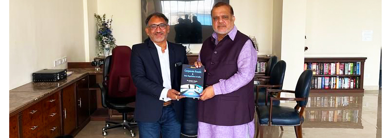 Presented my book to Sh Narinder Dhruv Batra former President of Indian Olympic Association (IOA)