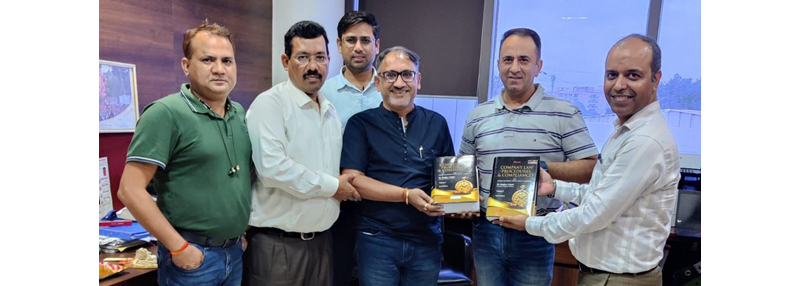 An interaction and presenting my book to the secretarial department team of varun beverages limited (vbl)