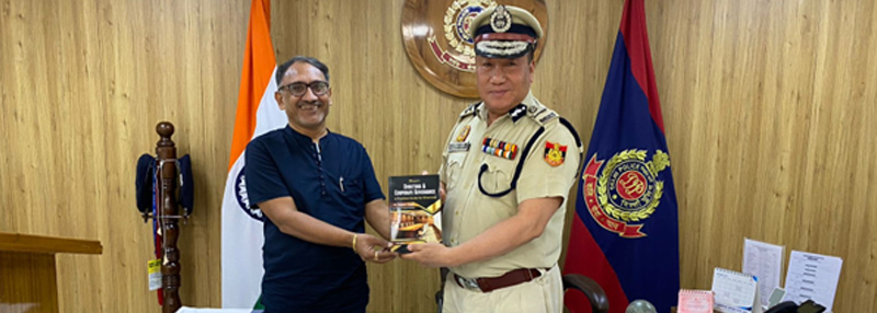 PRESTIGIOUS MOMENT OF PRESENTING MY BOOK TO SHRI ROBIN HIBU, IPS, SPECIAL COMMISSIONER OF POLICE, DELHI POLICE