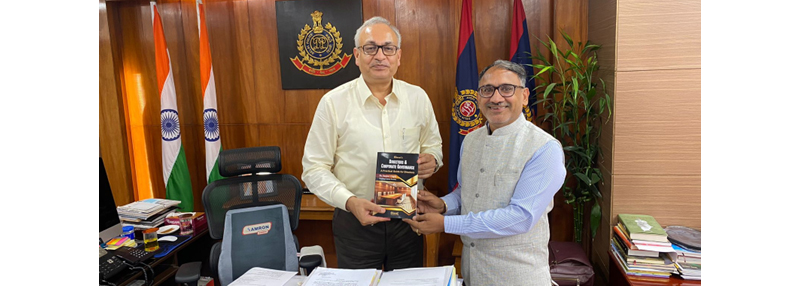 Prestigious moment of meeting & presenting my book to shri dependra pathak, ips, special commissioner of police, delhi police