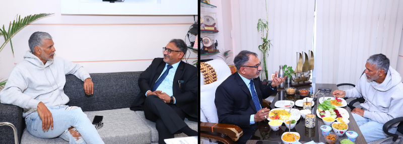 A meeting with Mr Milind Soman (well known Bollywood actor)