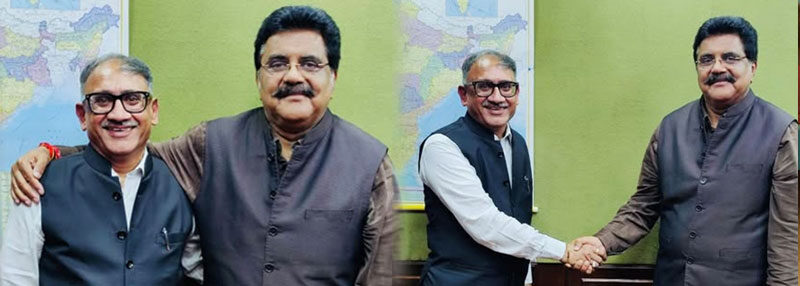 Meeting with one of the family member whose family  run Batra Hospital