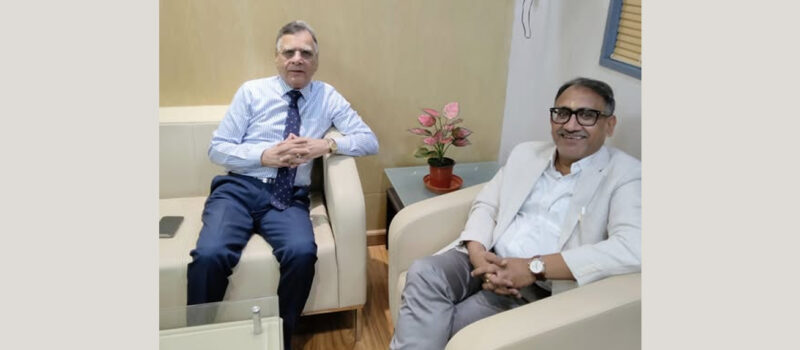 Meeting with Shri V K Charoria, Whole-time Director of Hindustan Times