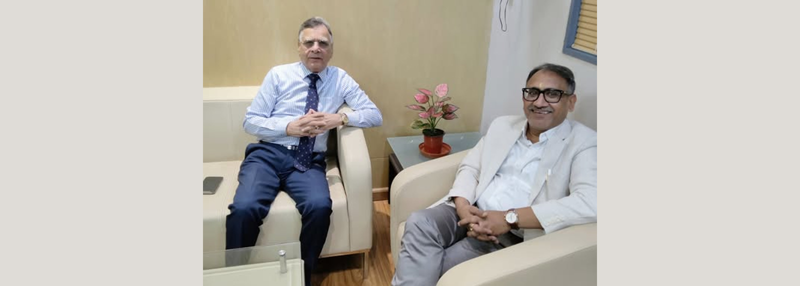 Meeting with Shri V K Charoria, Whole-time Director of Hindustan Times