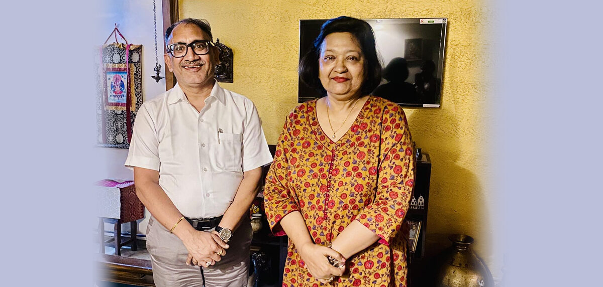 Meeting with Former Doordarshan Anchor Sadhna Shrivastav