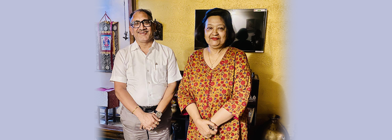 Meeting with Former Doordarshan Anchor Sadhna Shrivastav