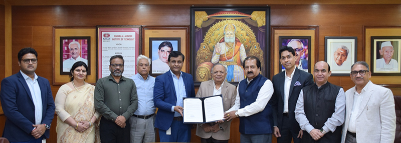 Attended signing ceremony at Maharaja Agrasen Technical Education Society