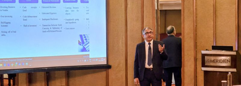 Session at IOD on Master Class conducted by the Institute of Directors (IOD), on the topic “Director’s Checklist on Prevention of Corporate Frauds