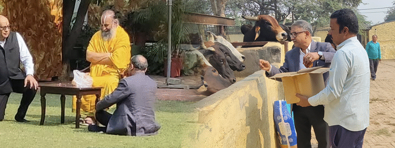 Visited Sidhdata Ashram to seek blessings from Guru Ji